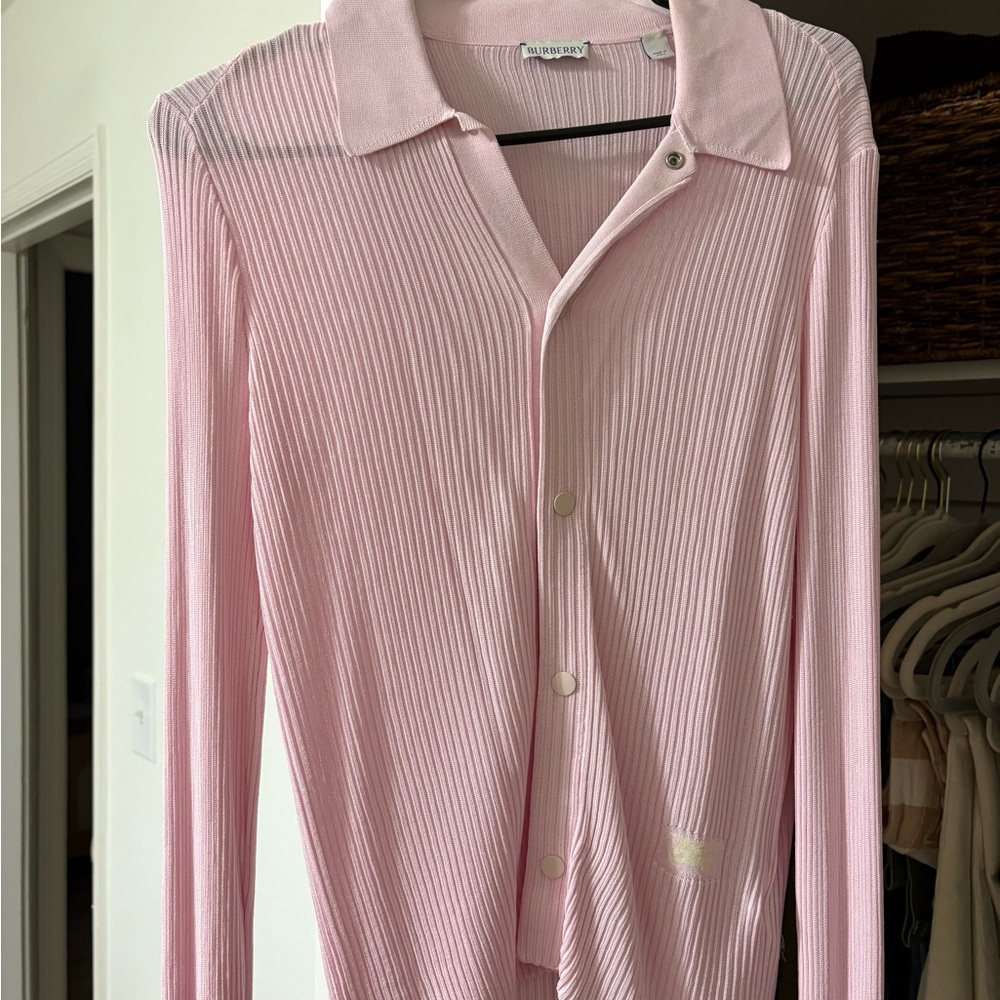 Burberry Light Pink Cardigan
